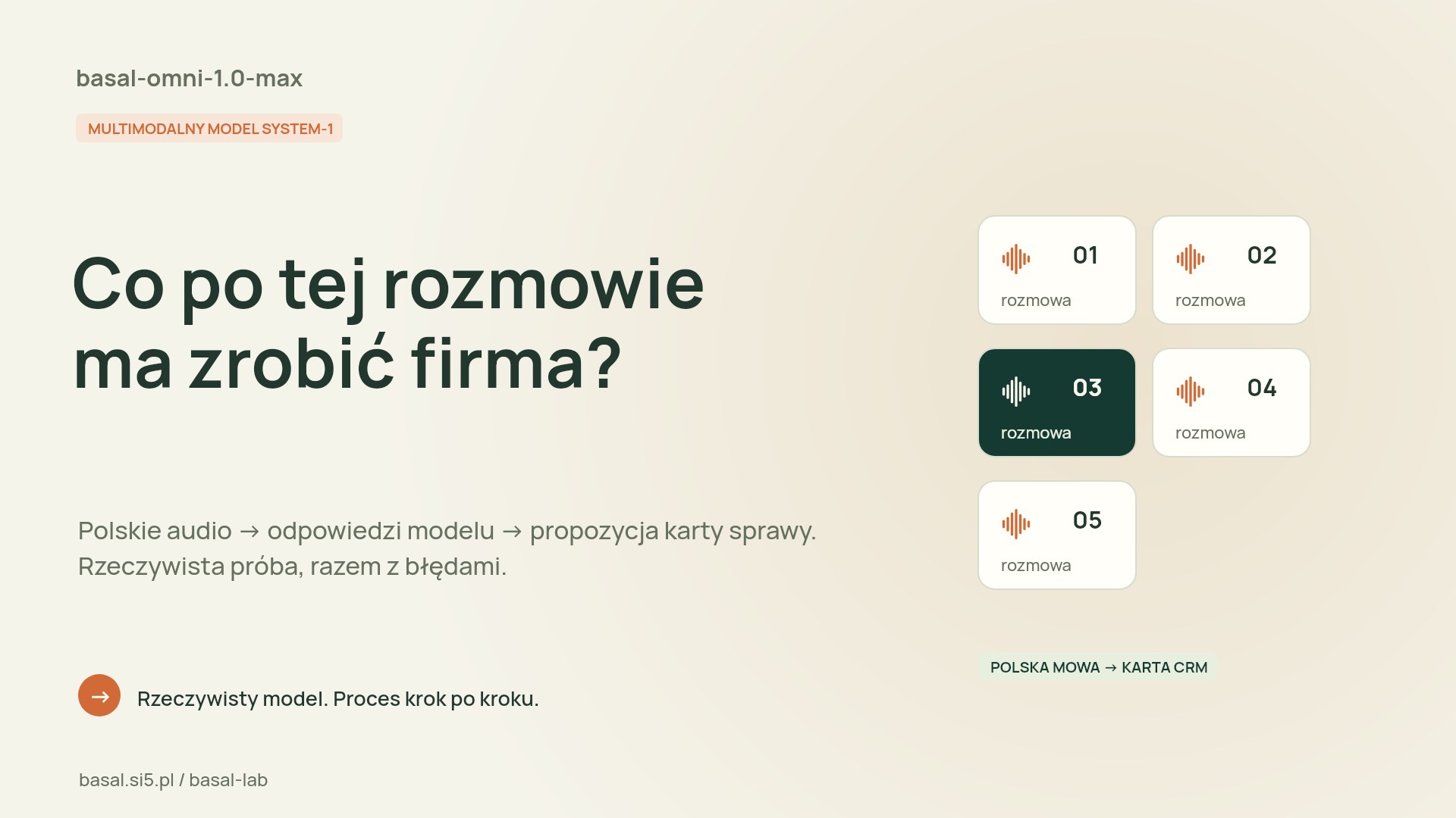 Demonstration of Polish conversation analysis
