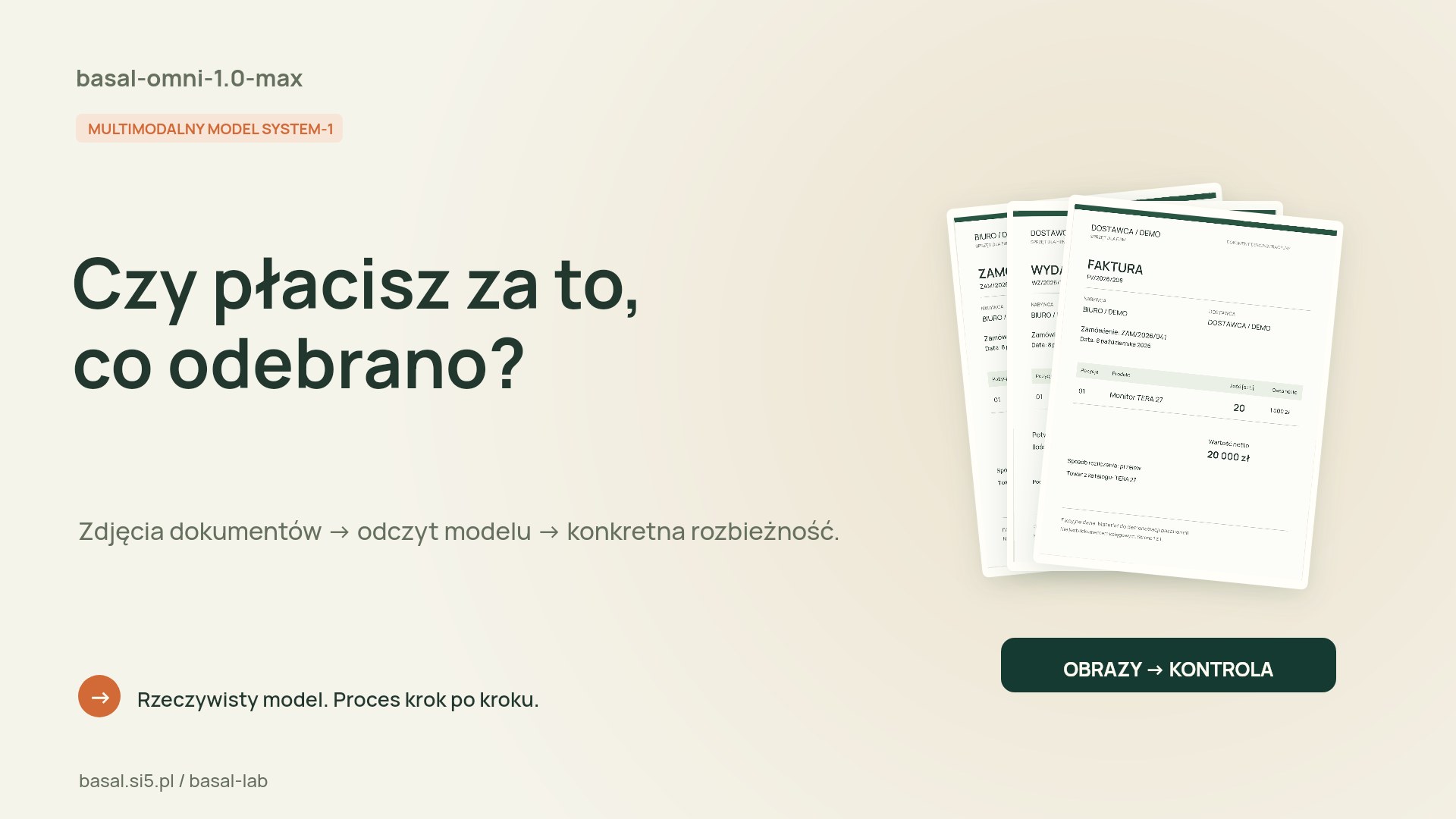 Demonstration of decisions from document images